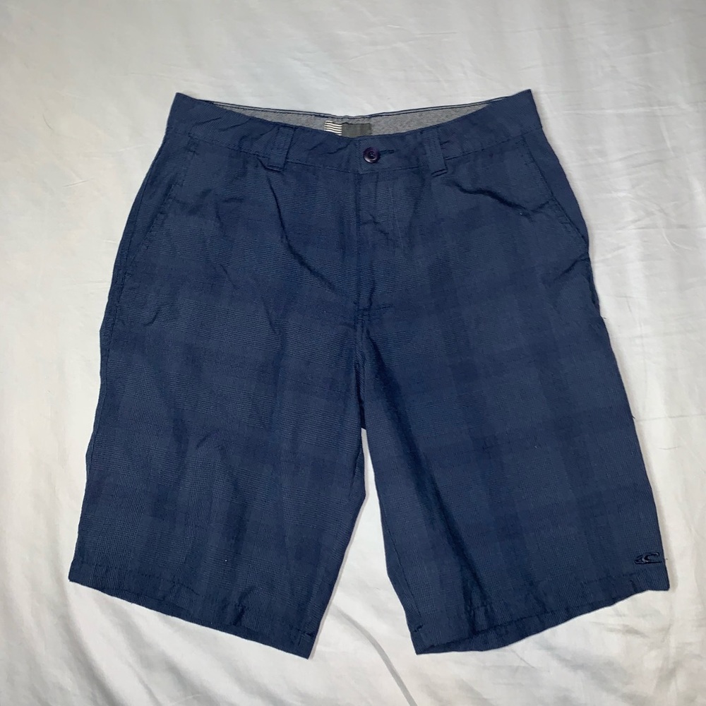 Navy Blue Plaid Shorts (golf), 4 pockets
